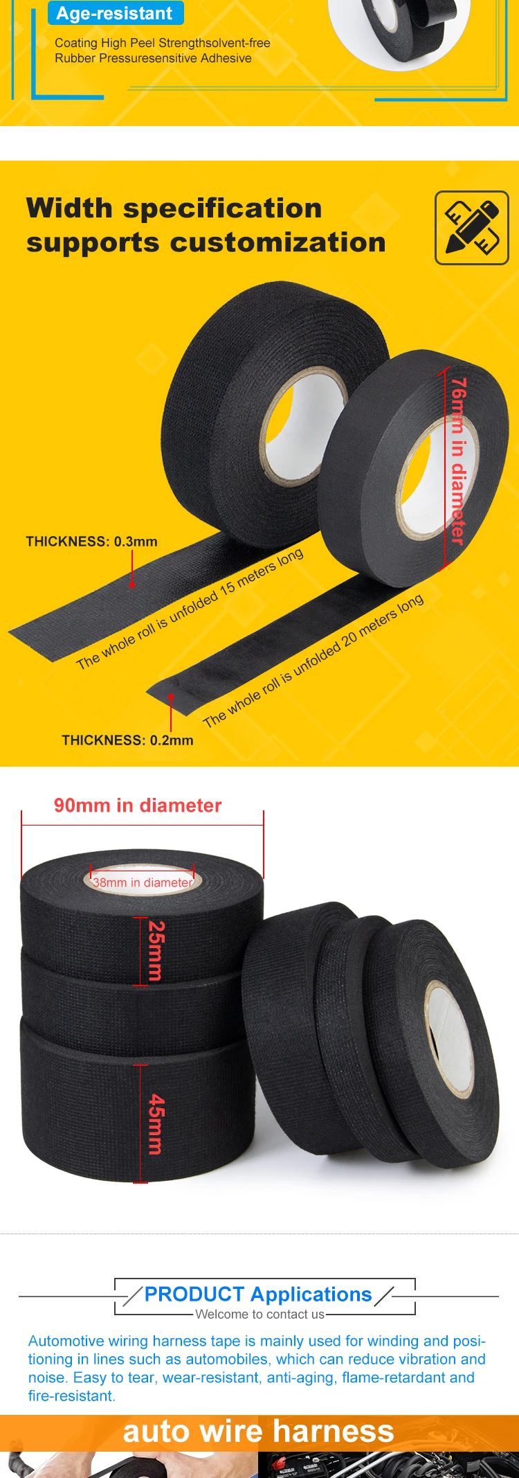 High Temp Harness Tape - Chemicar
