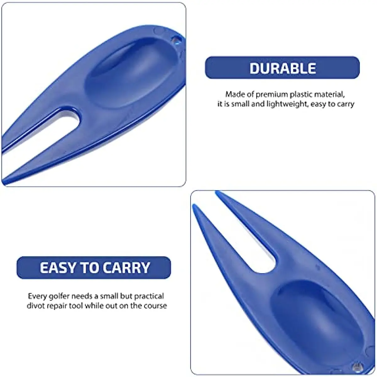 Golf Divot Repair Tools Plastic Pitchforks Switchblade Pitch Cleaner Nonslip Tool Multi