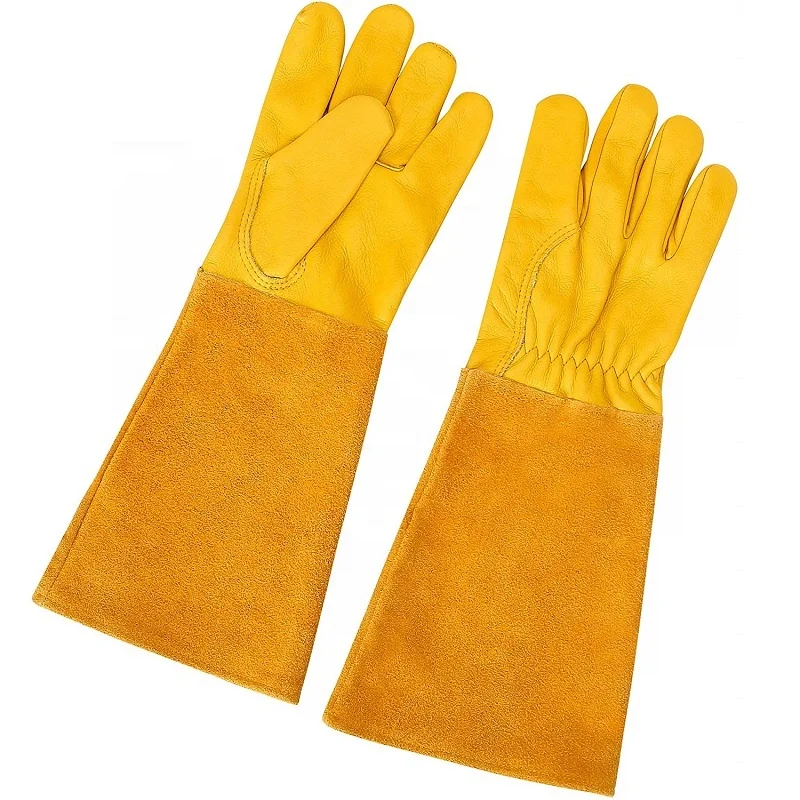 Guantes de jardinería de cuero para hombre, guantes de trabajo utilita –  Los tornillos
