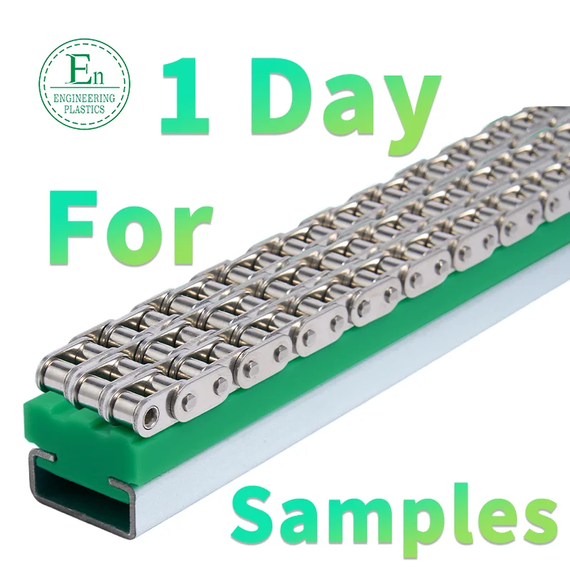 Custom Cnc Precise  Guides Chain Slider Rail Sliding Rails Bearing Plastic Nylon Uhmwpe Block Linear Guide Slide Plastic Strips