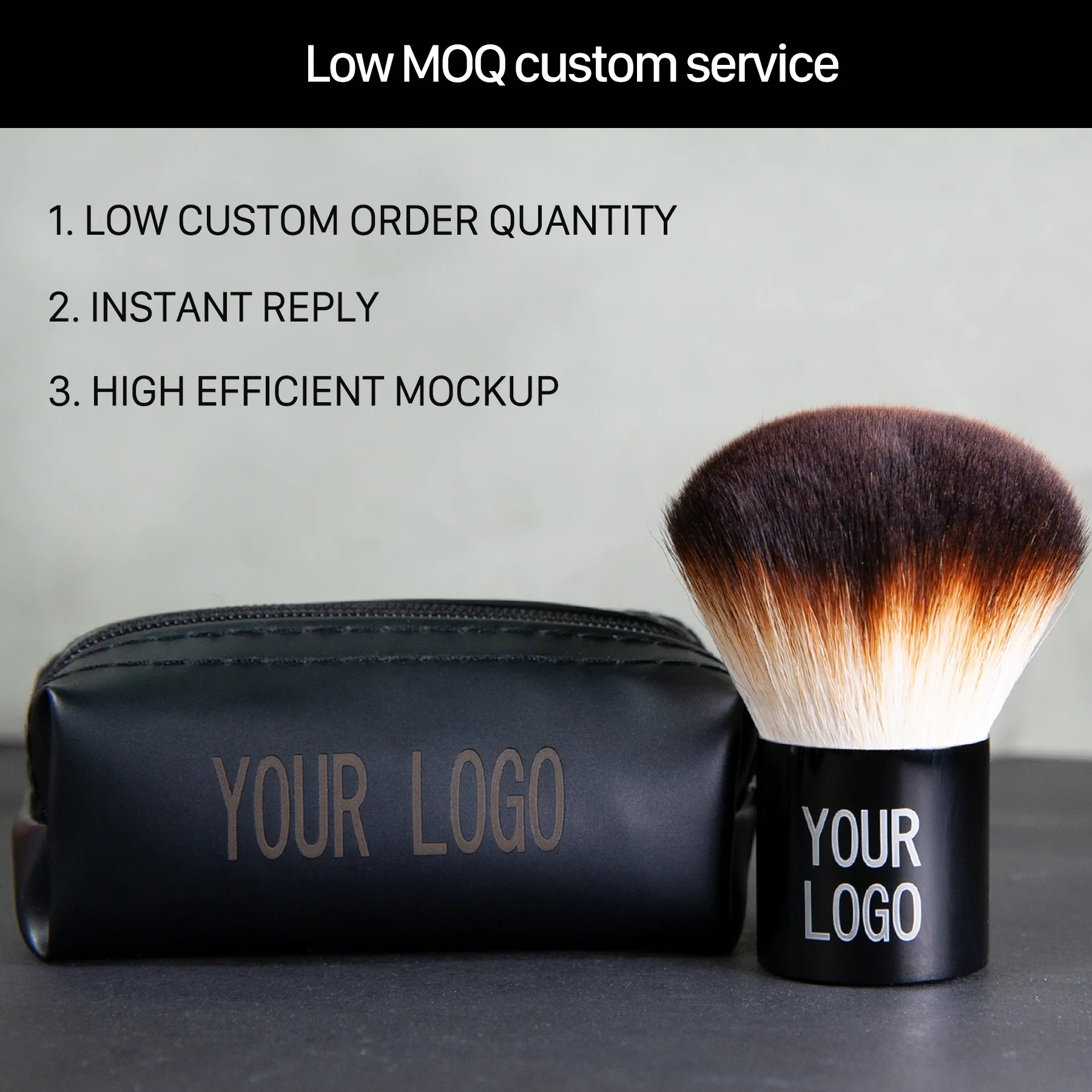 Изготовленный на заказ логотип по индивидуальному заказу оптом кисть Кабуки метка частного назначения кисти для загара щетка с упаковкой и