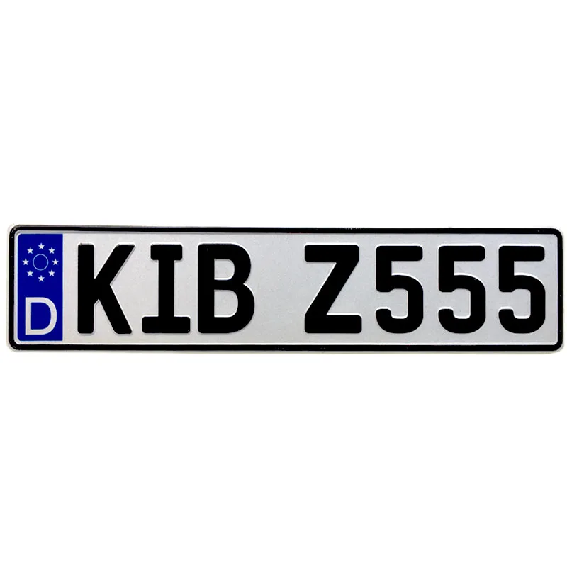 Custom Logo Embossed Car Number Plate Souvenir Metal Aluminum Car ...