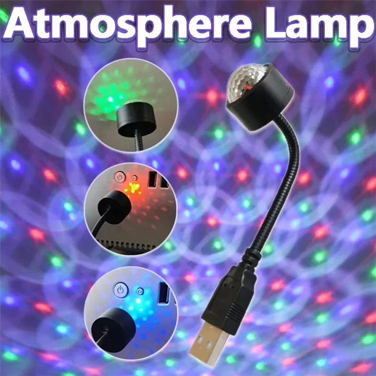 Bracelet Lumière Disco à LED – Boule à Facettes Activée Par Le Son, Rechargeable USB, Pour Fêtes Et Ambiance