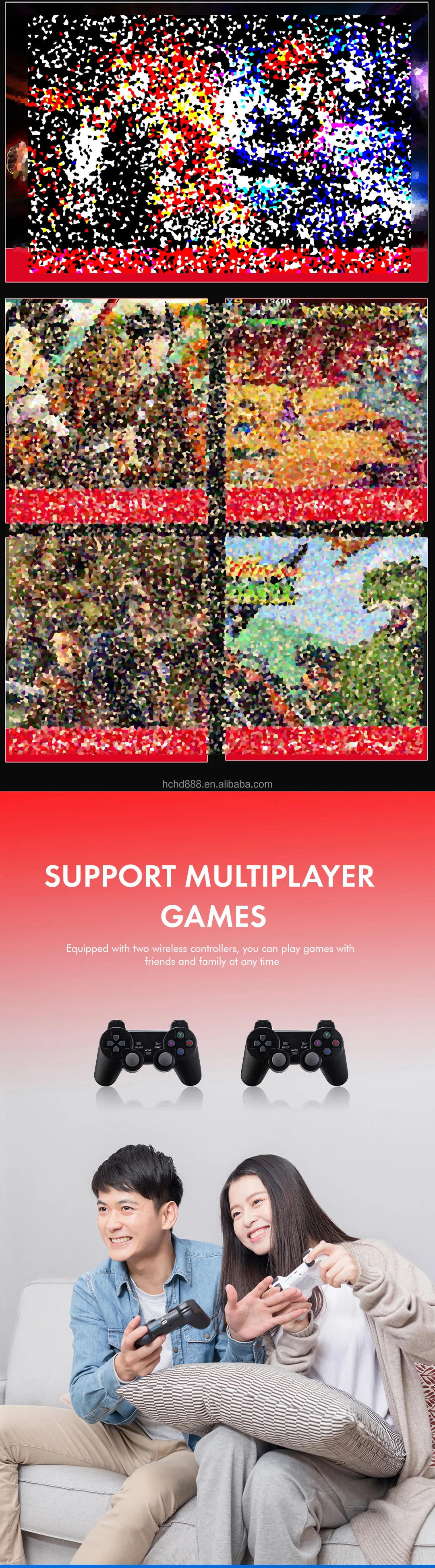 Wholesale X2/gd10 4k Hd Tv Game Stick Built In 40000 Games Video Game