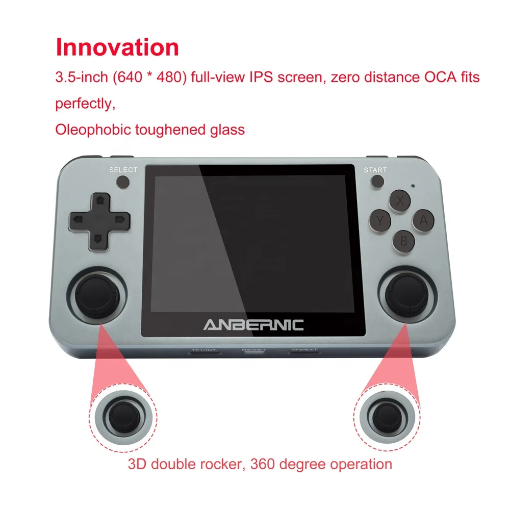 Anbernic Aluminum 64gb Rg350 Metal 3.5 Inch Ips Screen 640*480 Handheld  Game Player Rg350m Opendingux System Best Gift For Kids - Buy Rg350 Case ...