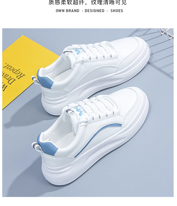 New Design Soft Autumn White Shoes Woman Girl Shoes Casual Simple Style ...