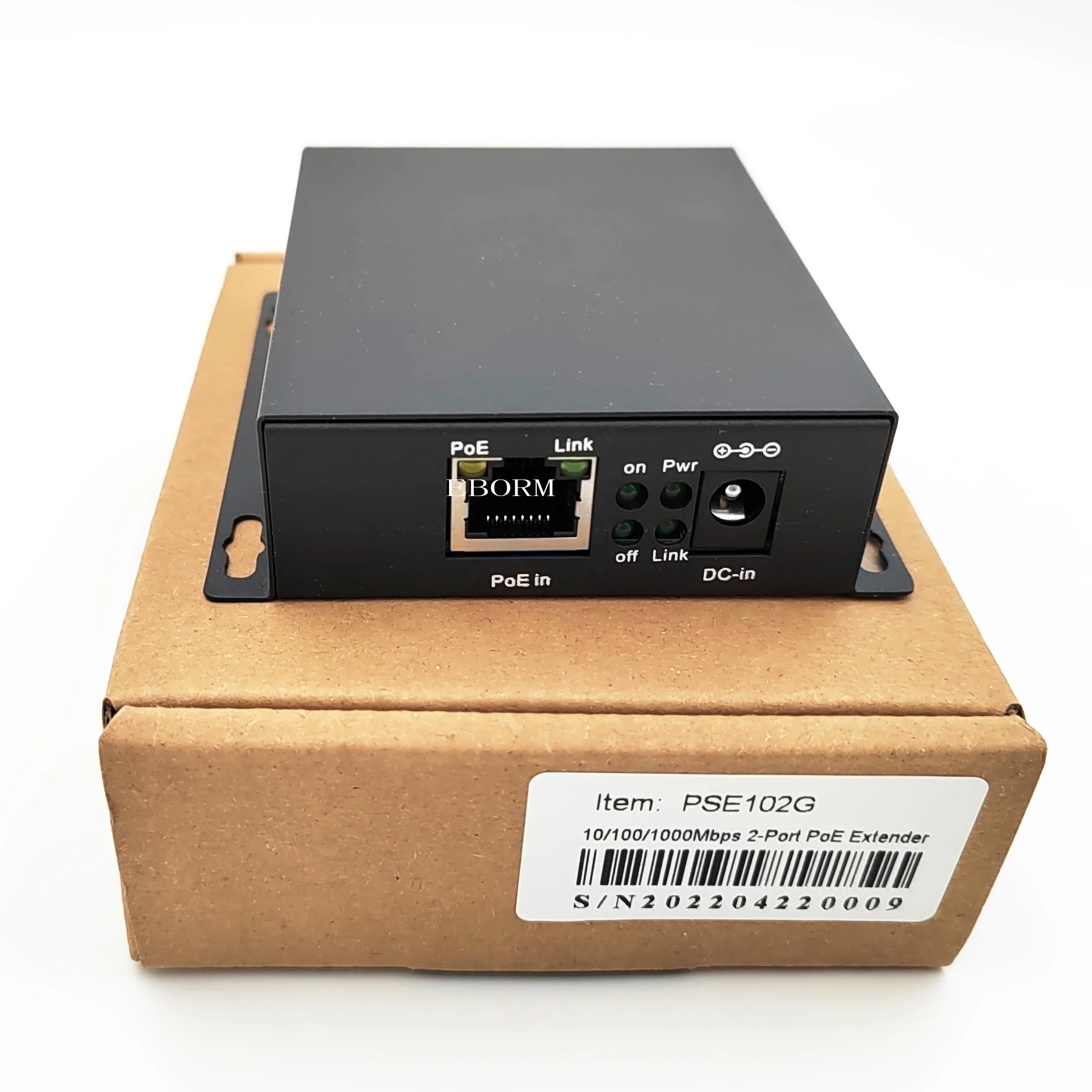 2-Port PoE Extender 1in 2Out 1000Mbps Network Switch for IP Poe Camera