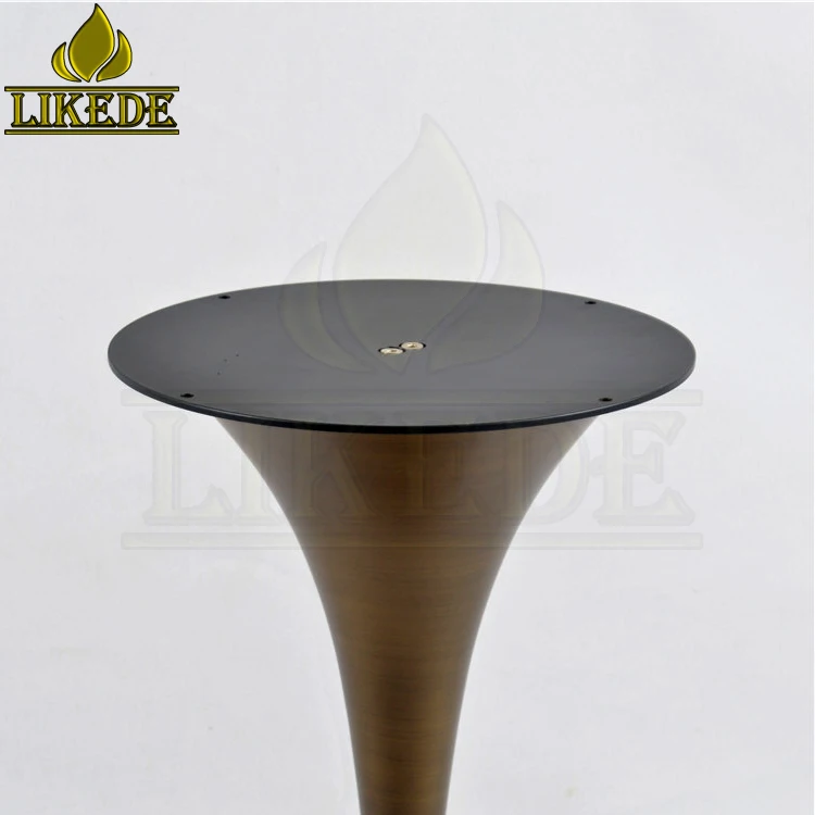 Hot Sale Antique Brass Bronze Coating Painting Steel Iron Elegant Tulip Table Base for Furniture Legs