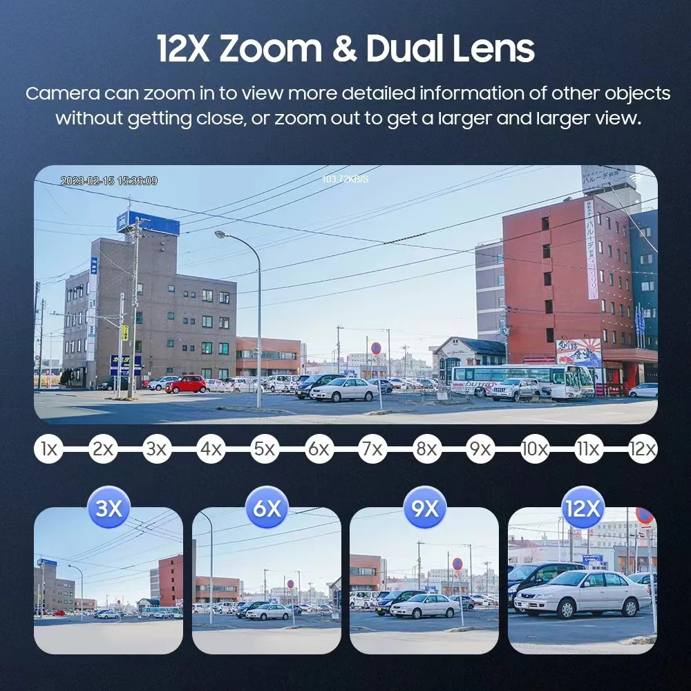Newest version outdoor IP65 waterproof dual lens ptz human detection security wireless ip smart 4g solar wifi camera