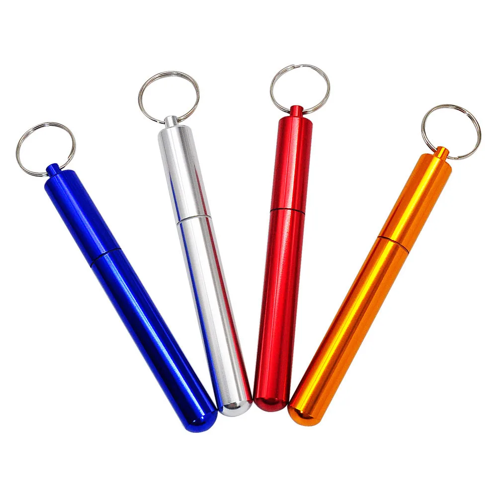 cigarette holder keychain Aluminum Metal Cigarette Holder Container Tube with Keychain Custom Logo cigarette holder keychain Aluminum Metal Cigarette Holder Container Tube with Keychain Custom Logo