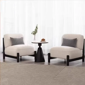 Big Luxury Design Living Room Chair White Nordic Floor Arm Lazy Recliner Chair Modern Hotel Puffs Silla Mecedora Home Furniture