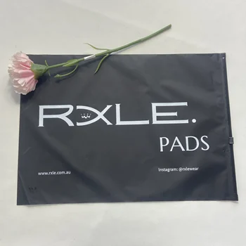 Custom Logo Luxury Clothing Bags Transparent Poly Zip Lock Packaging PE Material for Clothes & Zipper Bags Plastic Bags Packing
