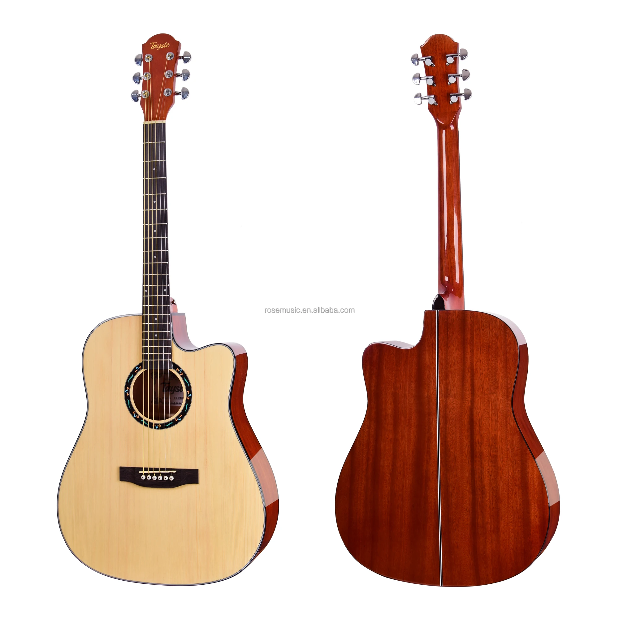 ヒヨコ　PG-L0.3mm 紅欅玉泡杢 41inch Spruce Top Acoustic Guitar - Hot Sell from GZ