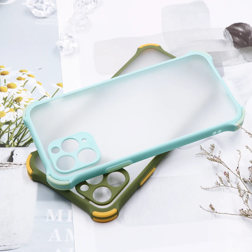 new design slim shockproof frosted clear 2 in 1 TPU PC cell phone case For IPhone 13 pro max mini