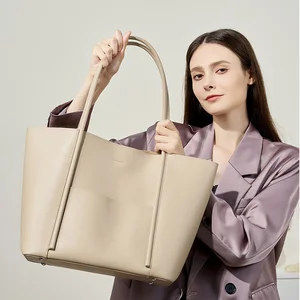 A-203 Women's Genuine Leather Large Capacity Tote Bag Fashionable Summer Handbag Genuine Leather Woman Bag