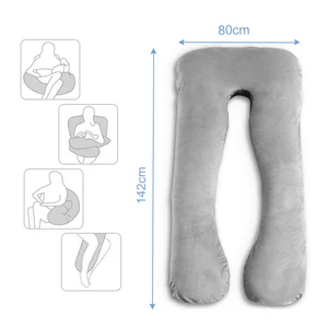 AOKA Factory Custom Various Specifications C Shape Pregnancy Pillow or Full Body U-shaped Maternity Pillow with Washable Cover