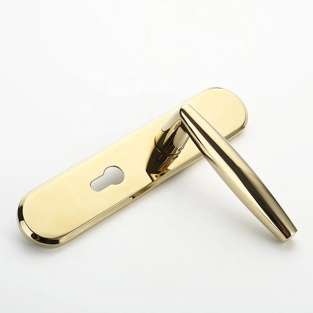 Fancy Door Handle on Plate for Interior Doors ZP02-093Z