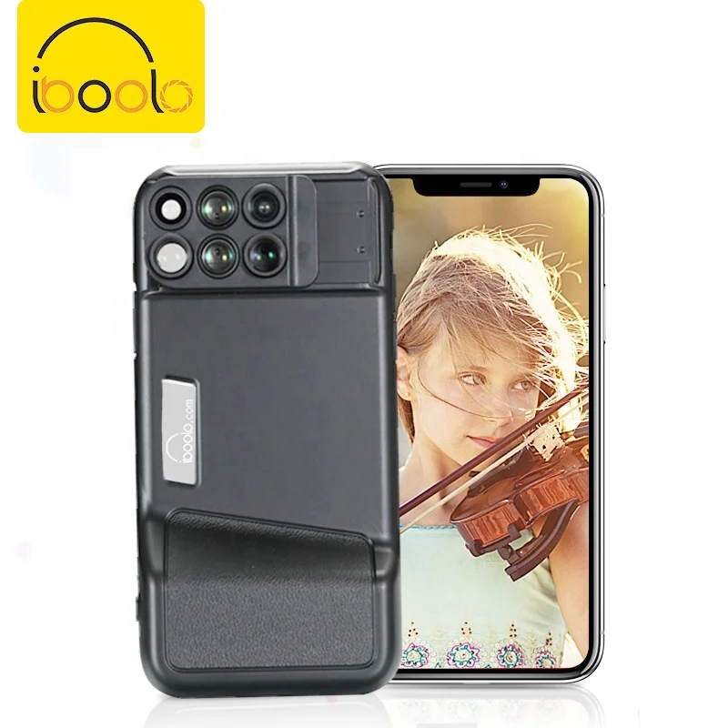 IBOOLO HD 4K Smart Gadget 6 in 1 Smartphone Camera Lens Kit for iPhone X