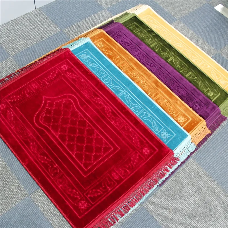 Anti Slip Backing Raschel Prayer Rug Islam Prayer Mat For Muslim
