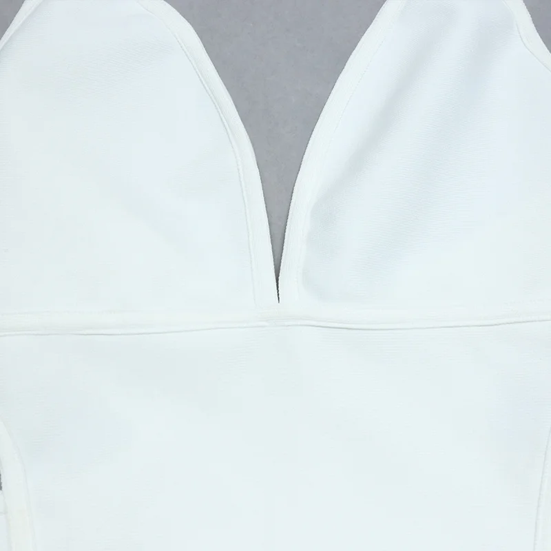 C2999 Woman Summer Dresses New Arrivals 2022 Bandage White Midi Dress ...