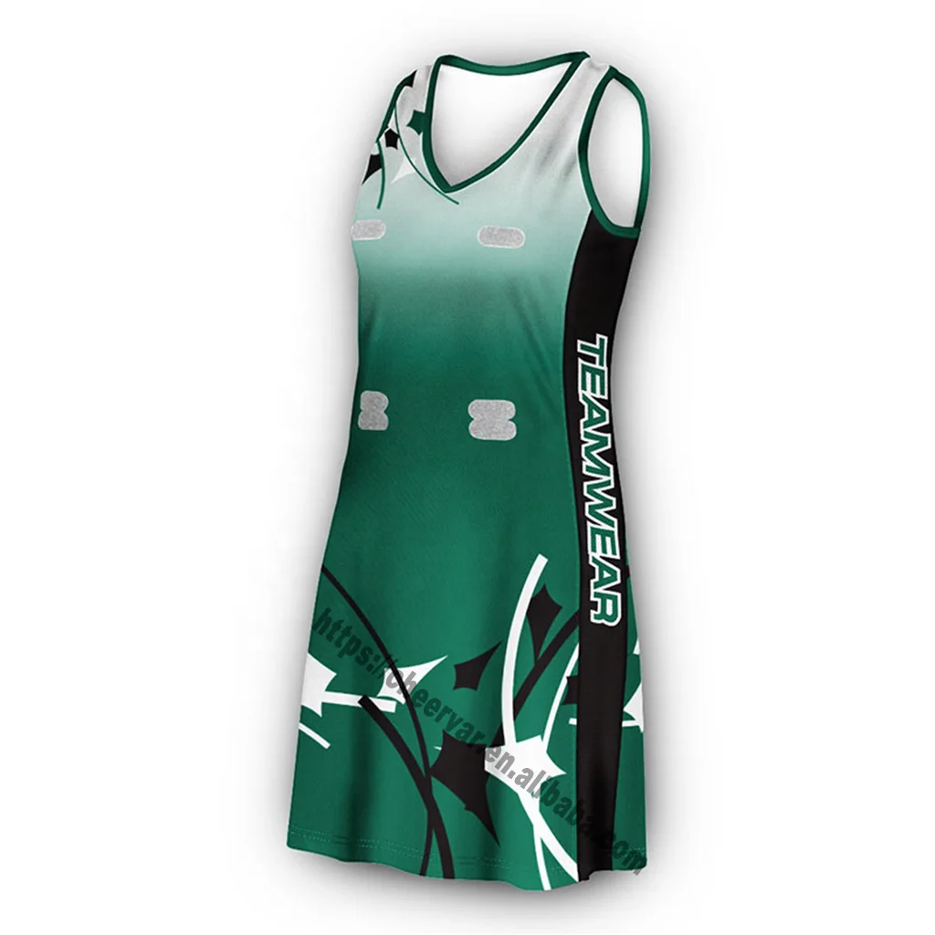 Custom Netball Dress Netball Uniform Green Netball Uniforms