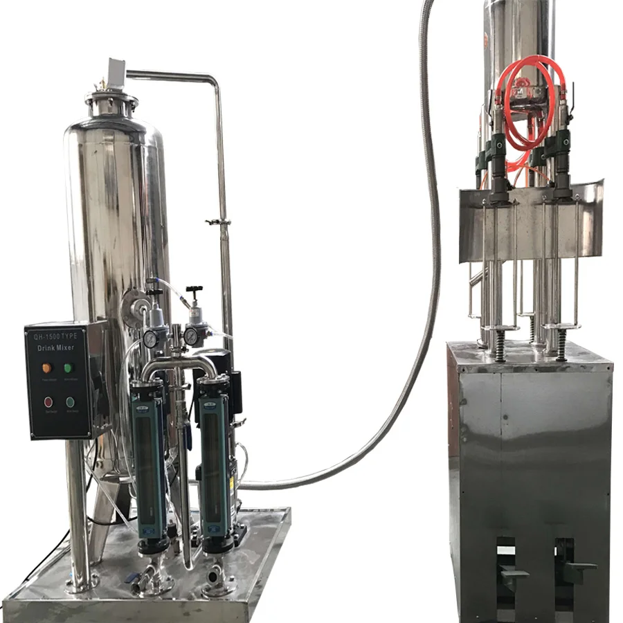 Поставка из Китая аппарат для наполнения и смешивания лимонной соды приготовления сияющей воды