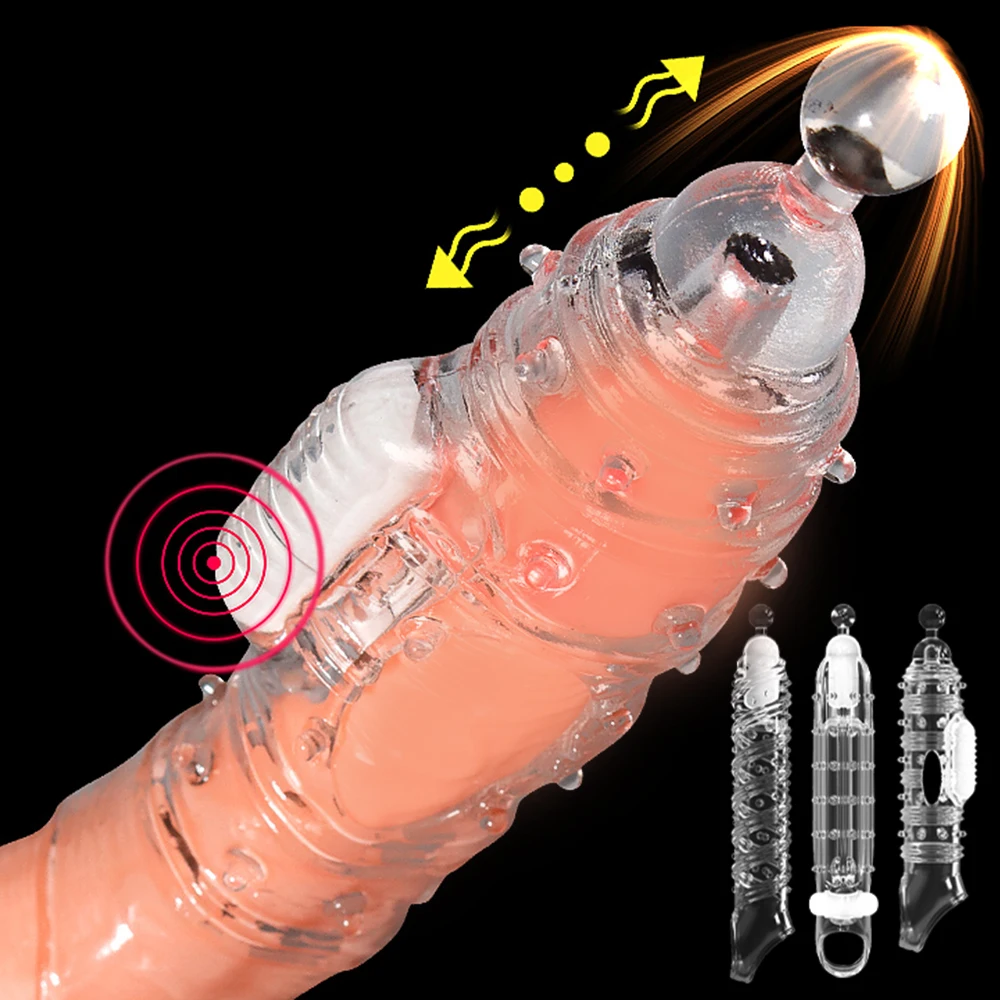 Extensions Condom Penis Sleeve Male Enlarge Malet Delay Vibrator Clit  Massager Cock Ring Vibrating Cover Adult Products| Alibaba.com