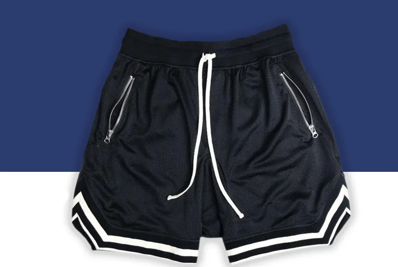 Men's Sports Training Shorts Polyester Running Fiess Gym Men Basketball Shorts403_voghion.com