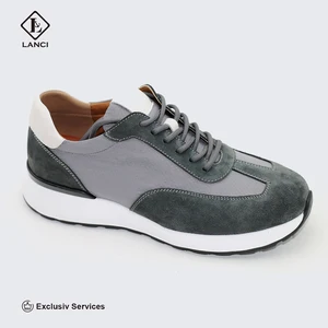 LANCI Manufacturer for Custom Men Shoes Mens Designers Shoes High Quality Mesh and Suede Leather Sneakers