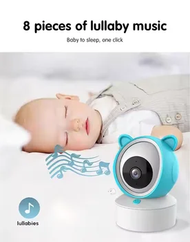 Alternative view of AI Baby Crying Temperature Detect Home Wireless Toy Network Security Camera with TUYA Smart App AI Tracking Baby Monitor Cameras