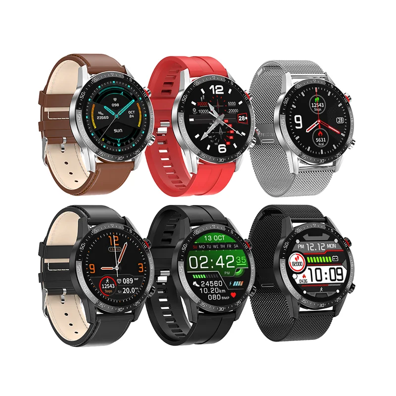 Drop shipping agent Heart Rate Compatible Android IOS L13 ECG BT calling smartwatch with Enlish Spanish Polish language