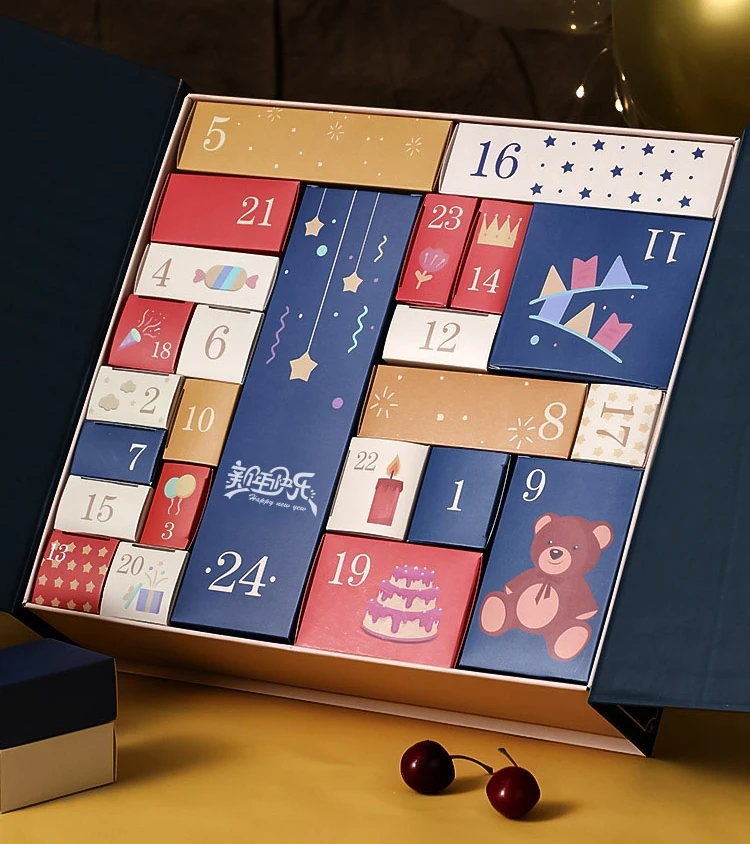 Роскошные игрушки-сюрпризы фигурки аниме Подарочная коробка для слепых пустая Рождественская с календарем создания макияжа