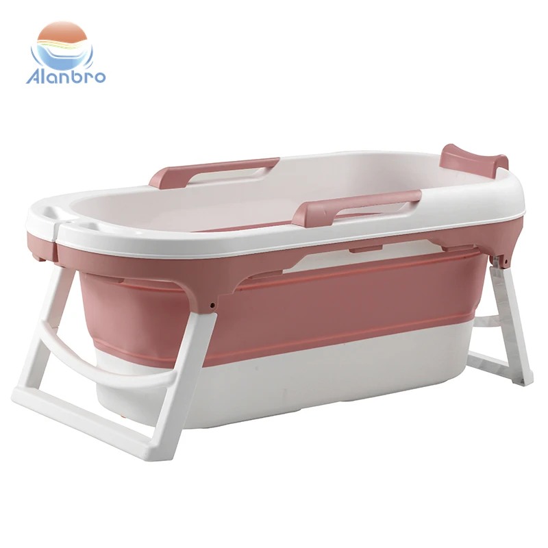 New Design Factory Price PP Plastic Portable Foldable Bath Tub for Adults