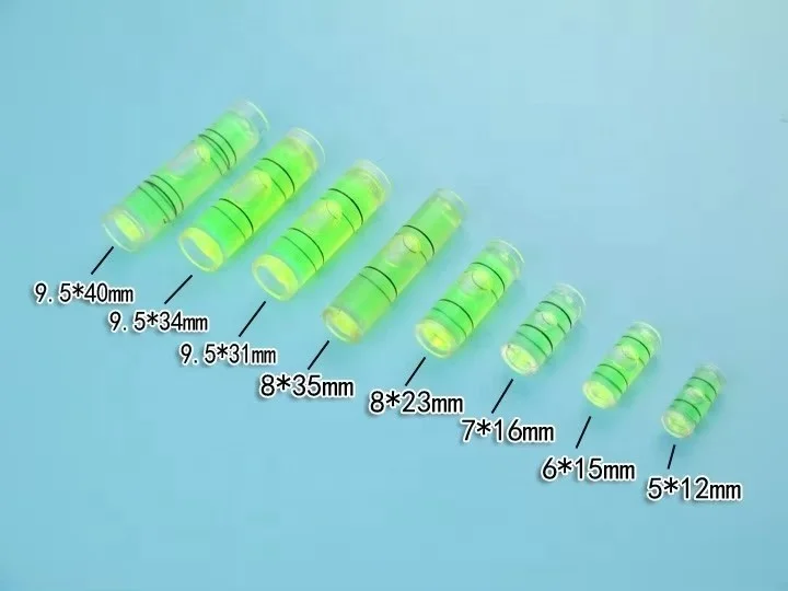 TEBAK Acrylic Level Bubble Square Mini Spirit Level Bubble Small Leveller Spirit Degree Mark Surface Level Measuring Tools