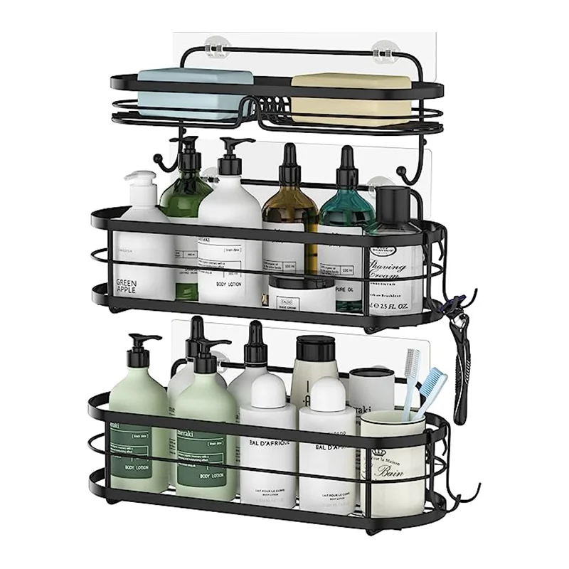 Stainless Steel Showergem Shower Caddy Basket Bathroom Organizer Pack