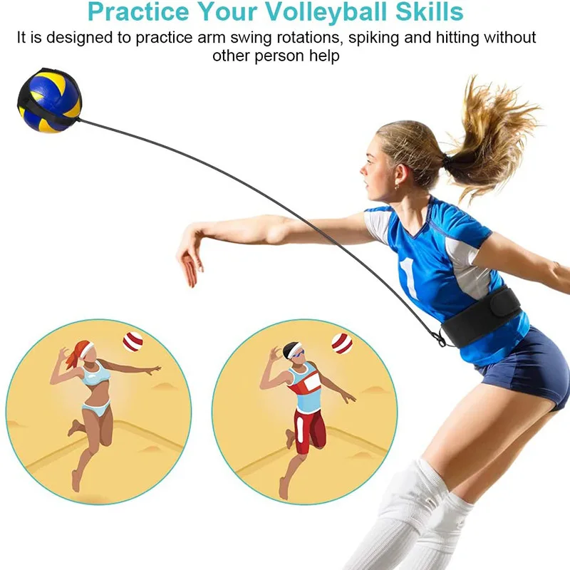 Volleyball Solo Practice Skill Control Trainer Serving Volleyball Spike