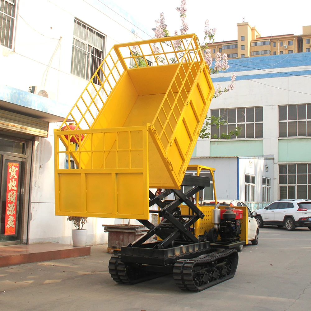 3 Ton All Terrain Mini Dumper Dump Truck Crawler Small Rubber Crawler ...