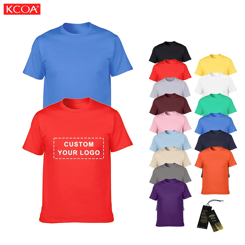 Men'S Casual Tops Summer Short Sleeve T-Shirts High Quality Custom Blank Plain Tee Shirts T-Shirt