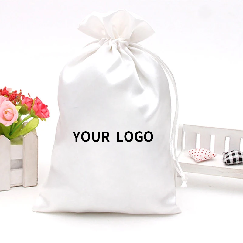 Custom Brand Name Logo Printing Luxury Genuine Leather Shoes Packaging Silk  Satin Bag - China Wholesale Replicas Bags and Bag price