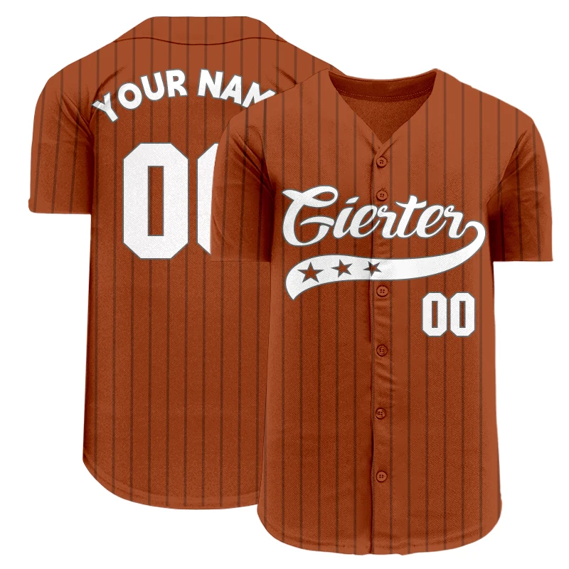 Wholesale Cheap Baseball Jersey Striped Button Down Shirt 100