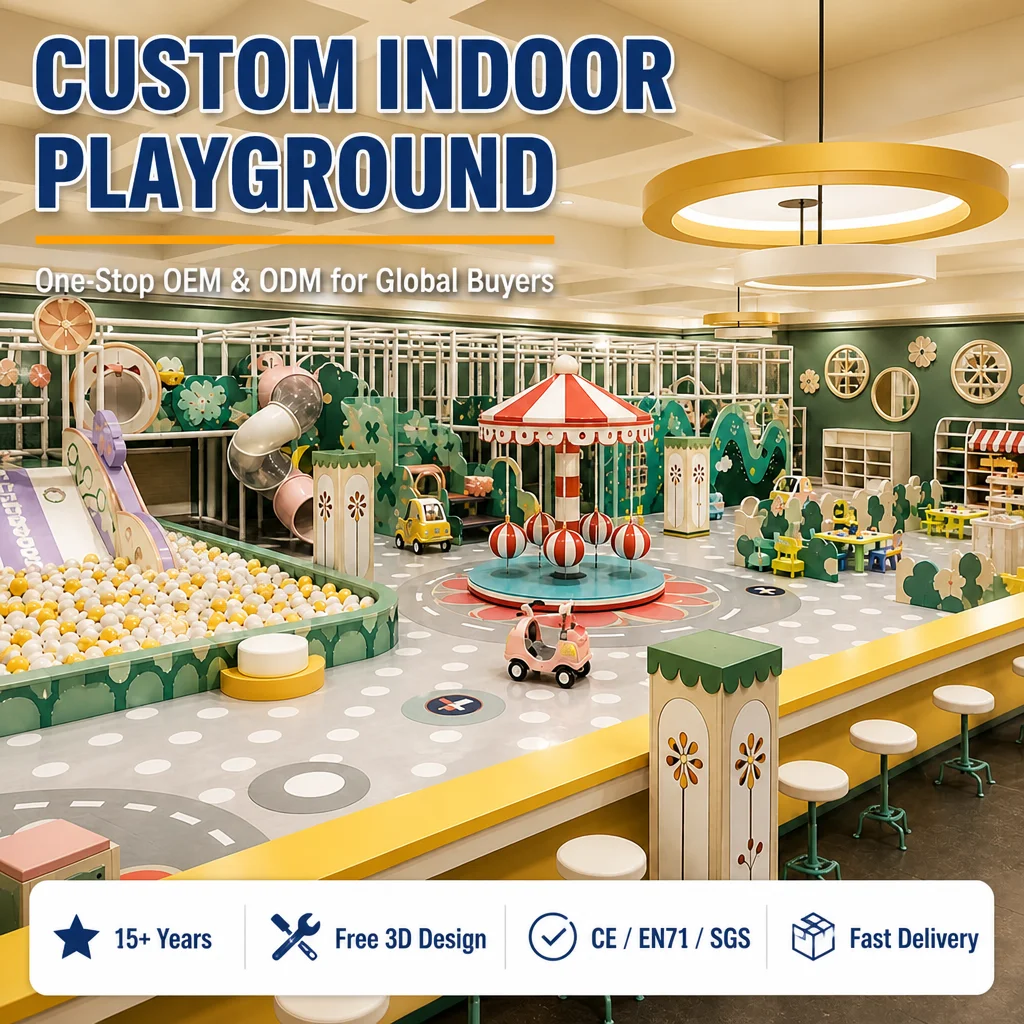 Kids Indoor Playground Naughty Castle Soft Play CE Certified Foam Slide Ball Pool Trampoline for Commercial Play Center