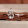 pear solitaire ring