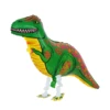 Dinosauro con retro a fiori verdi 85x40 cm