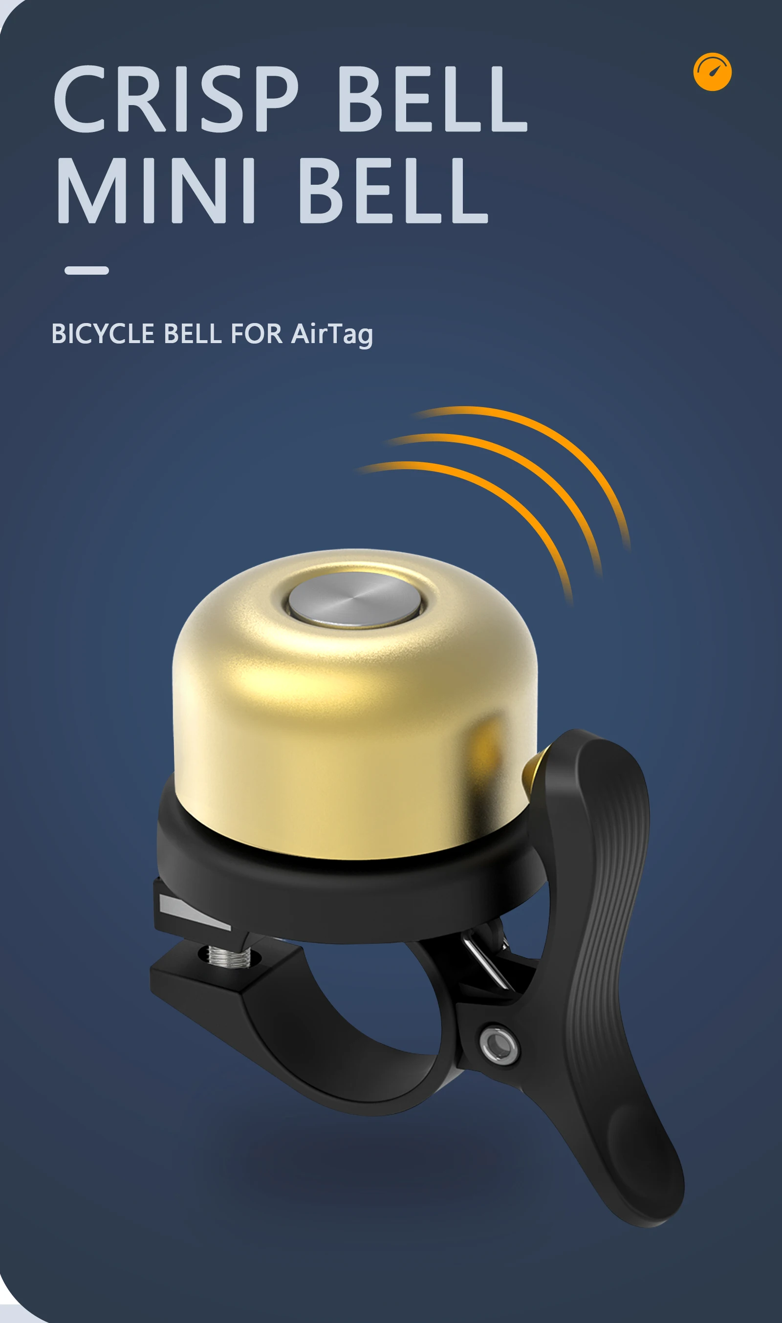 Bt 1 Bicycle Atore Airtag Reflective Round Bike Bell Ring Cover