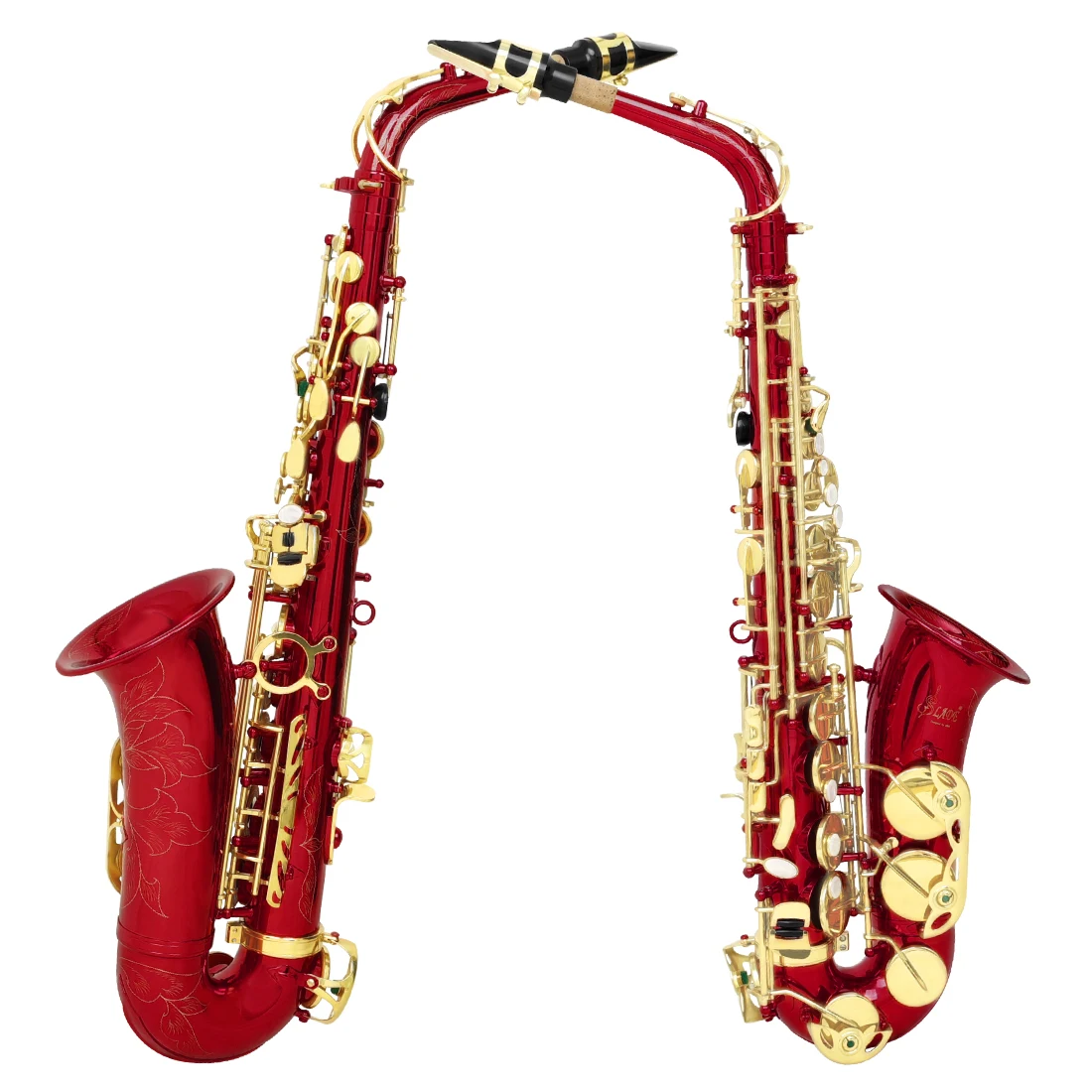 SLADE EB Saxophone with Pattern White Button Red Alto| Alibaba.com