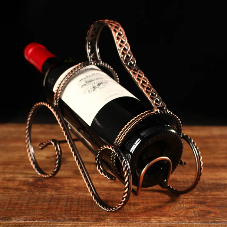 Hot Sale New Design Stainless Steel Suspension Wine Bottle Holder