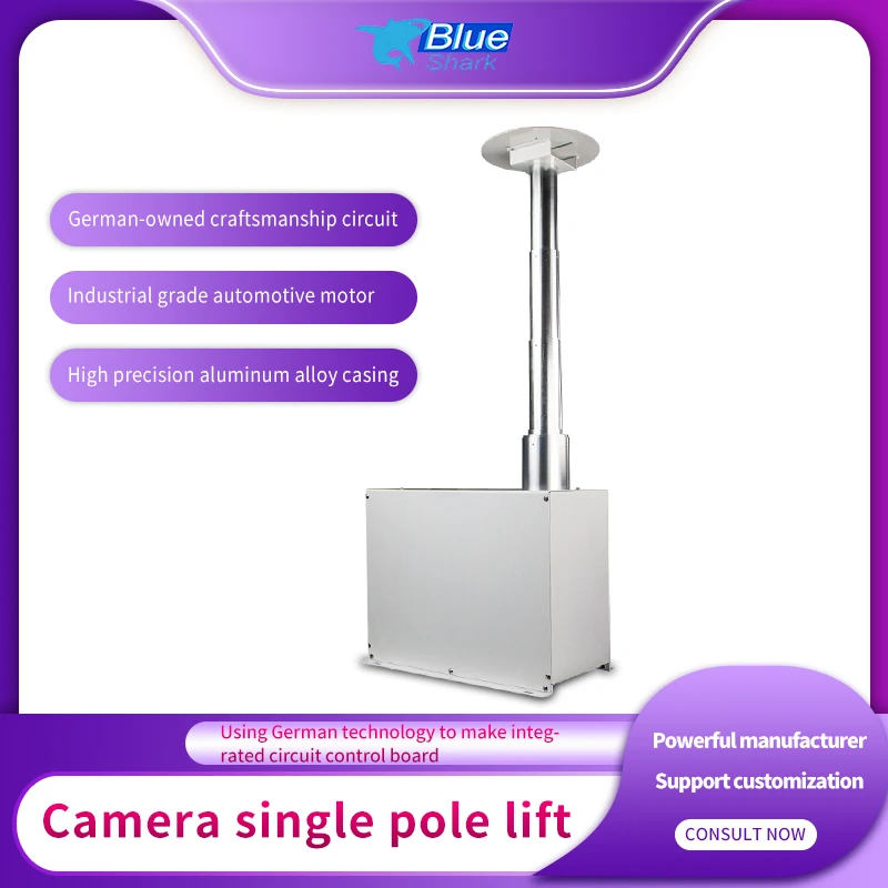 Customize Stroke Ceiling Hidden Motorized Camera Projector Lift Mini Projector Bracket Ceiling Hanger Lift for Meeting Room