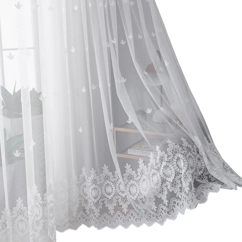 Cheap Price Fabrics Embroidery Curtain Fabrics Material for Romania