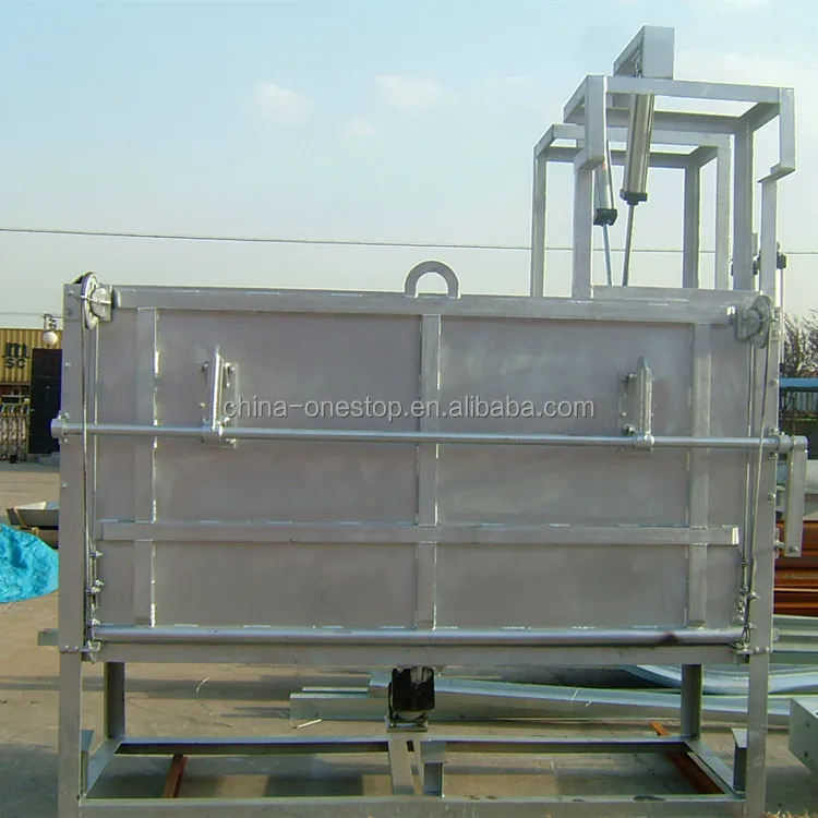 Pneumatic cattle killing box for cattle slaughtering line at modern Abattoir factory