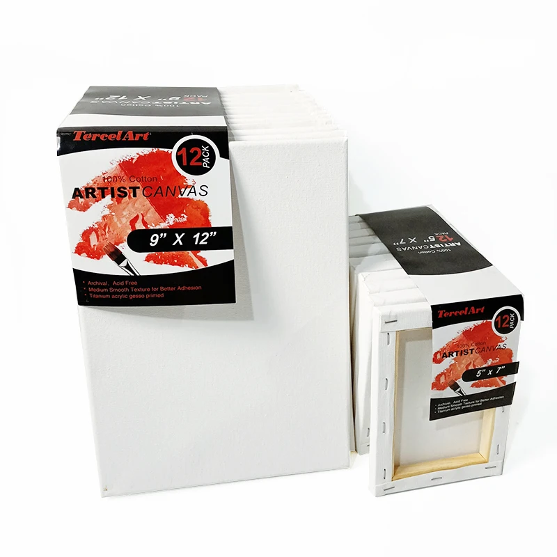 16x20 Inch Wholesale Board Art Pure Cotton Stretched Blank Canvas For